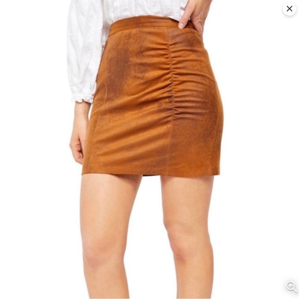 Free People Rumi Suede Mini Skirt